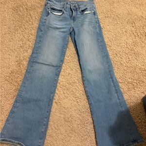 American Eagle Outfitters Light Blue Low-rise Bootcut Jeans